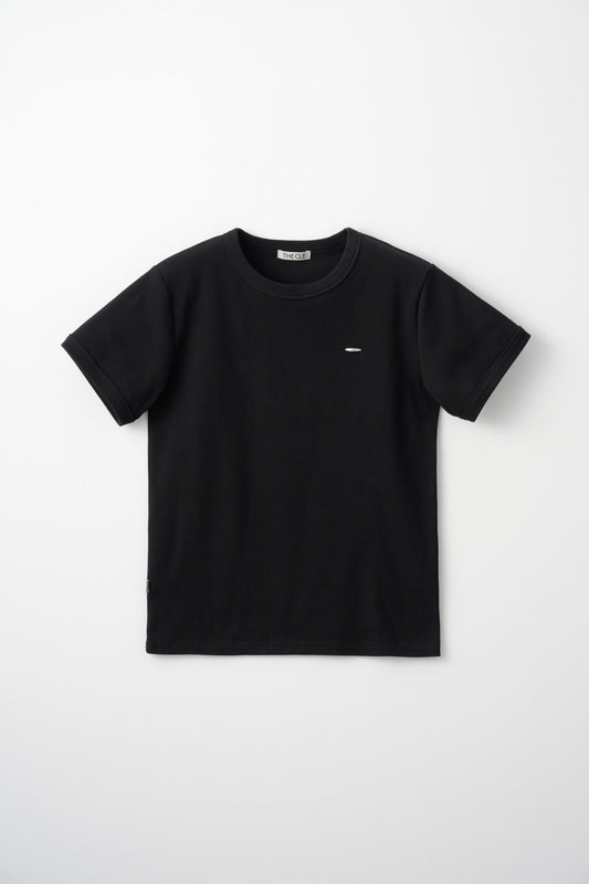 TIGHT RIB T-SHIRTS / BLACK