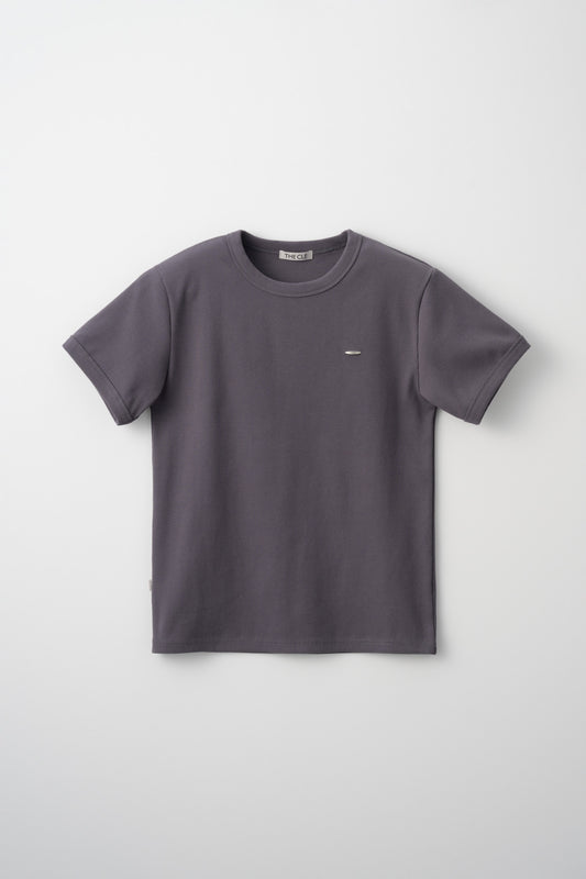 TIGHT RIB T-SHIRTS / GRAY