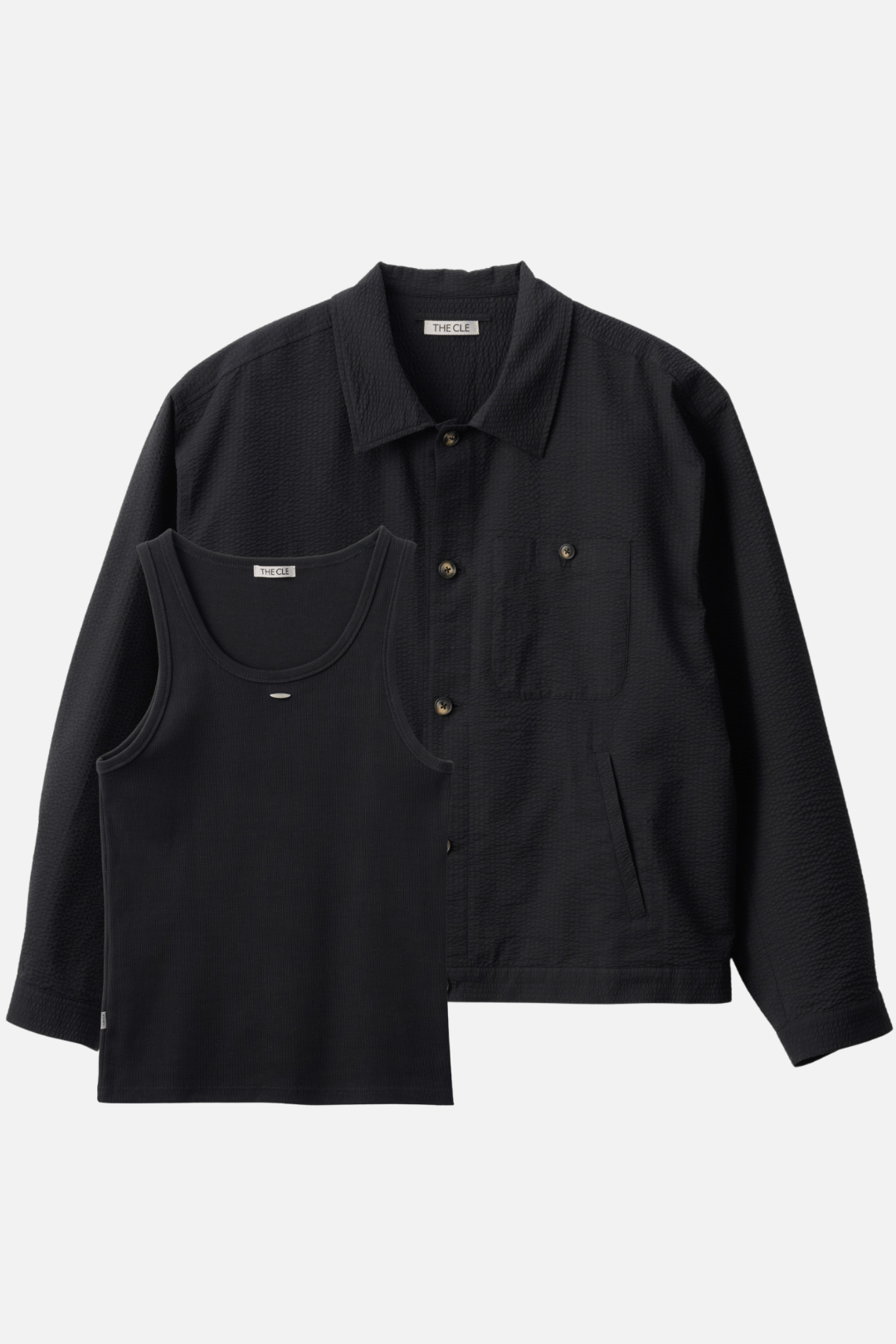 STRUCTURE LONG SLEEVE SHIRT × SIGNATURE LOGO TANK TOP