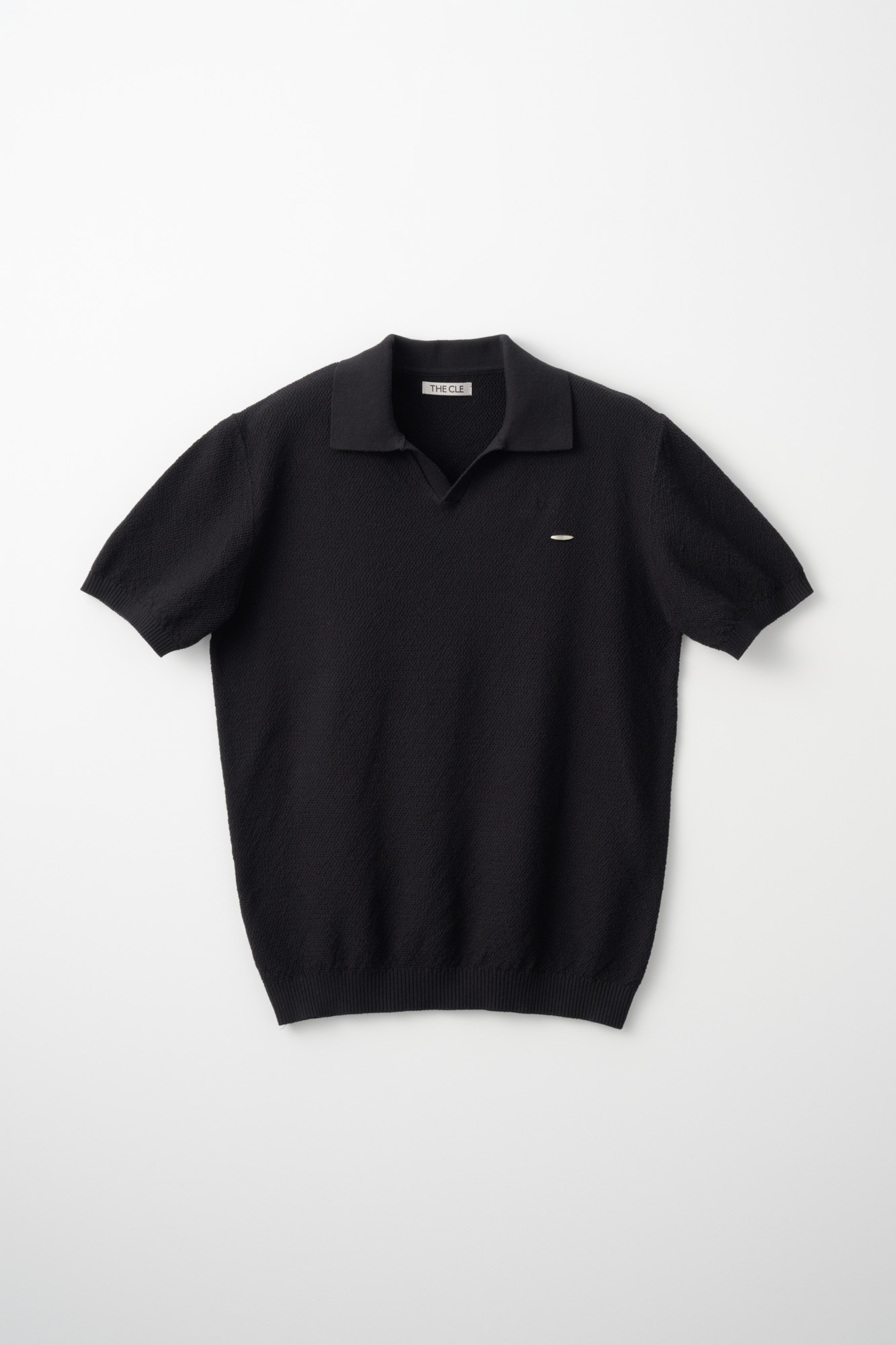KNIT POLO SHIRT / BLACK