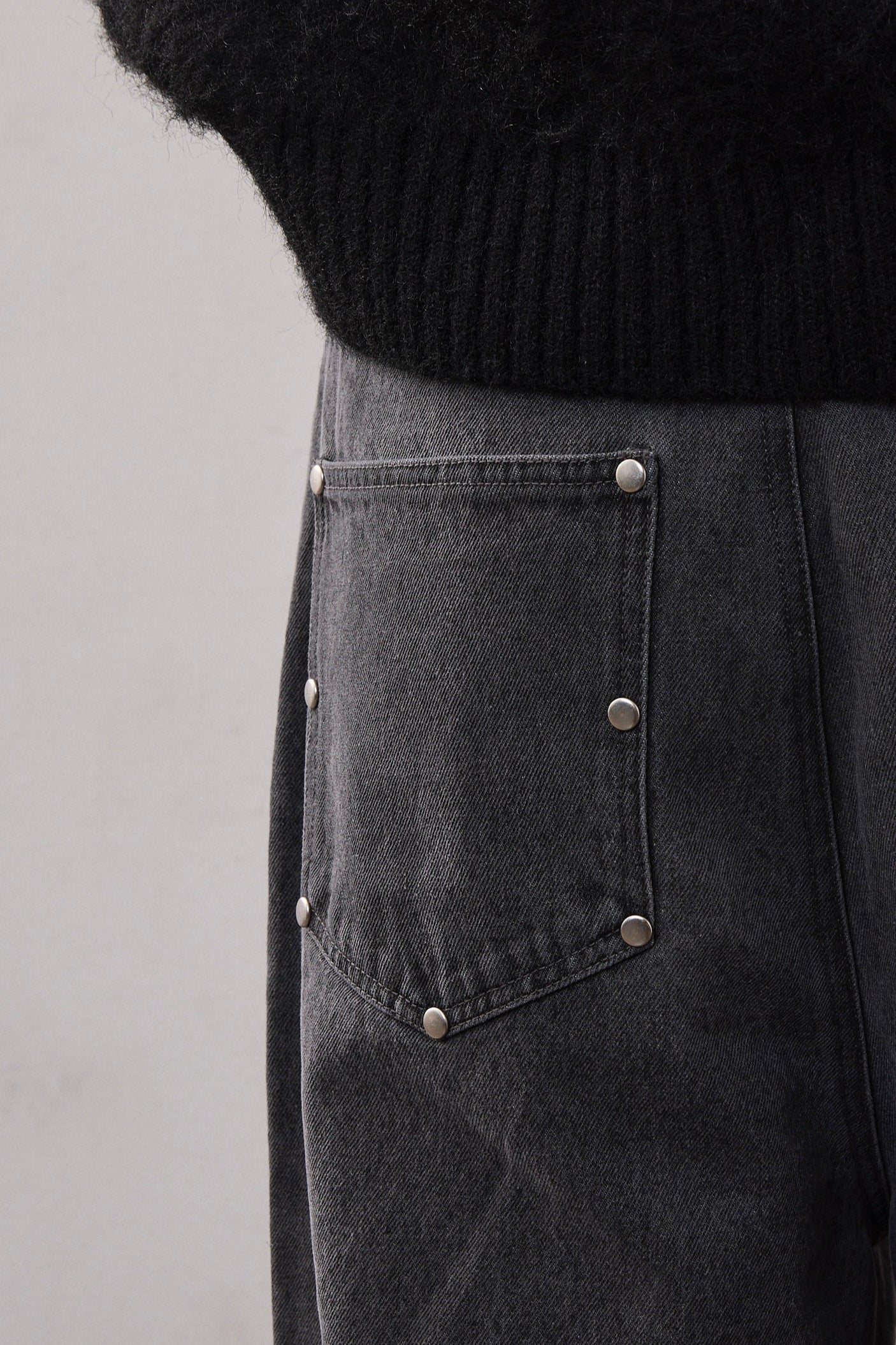 STUDS DENIM / GRAY