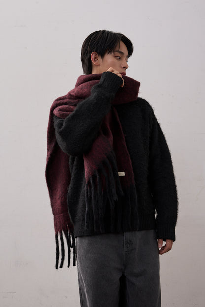 SIGNATURE MUFFLER / BLACK × RED