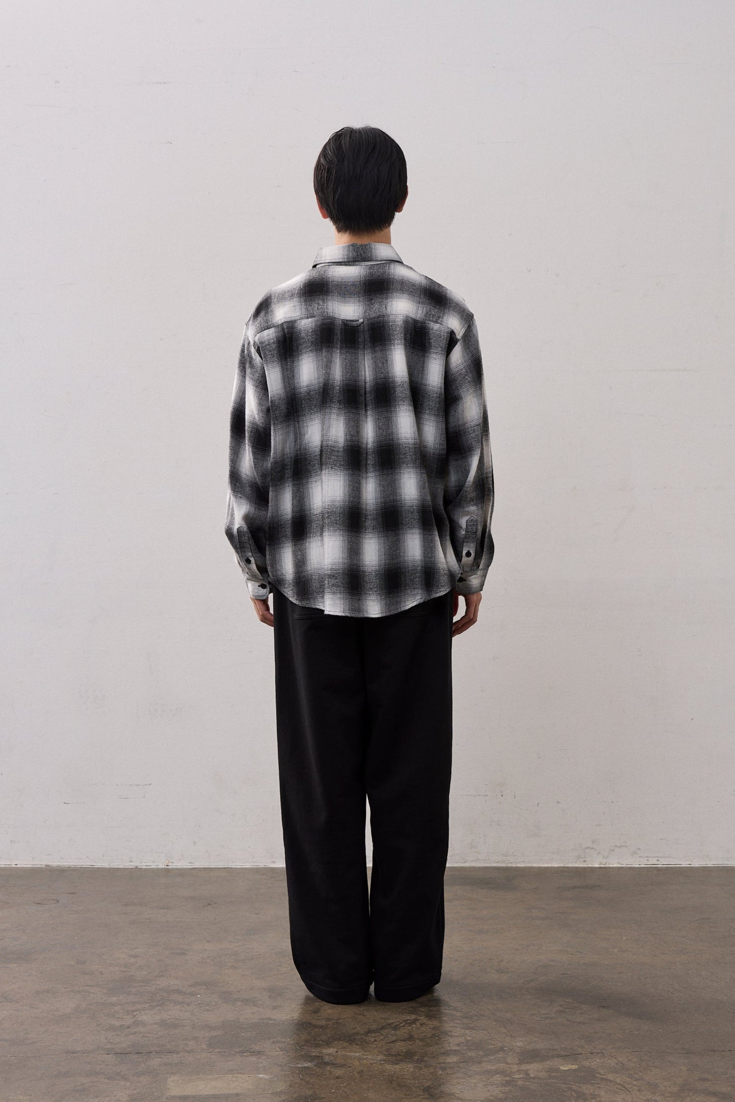 DEEP TUCK SWEAT PANTS / BLACK