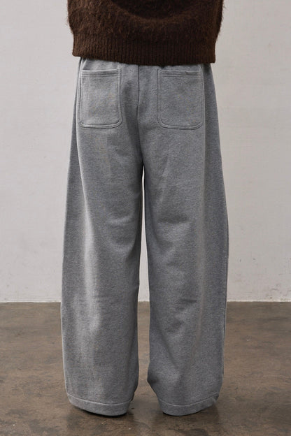 DEEP TUCK SWEAT PANTS / GRAY