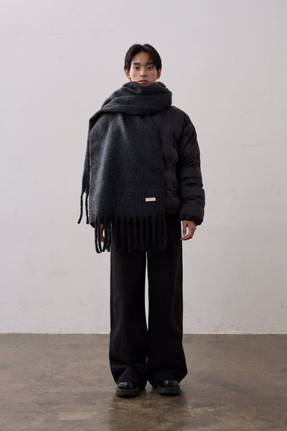 SIGNATURE MUFFLER / GRAY × BLACK