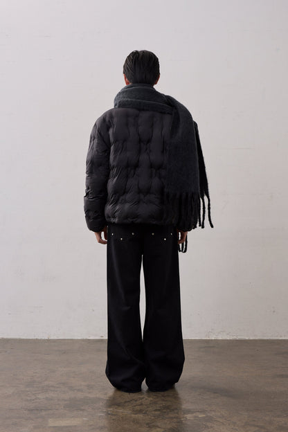 SIGNATURE MUFFLER / GRAY × BLACK