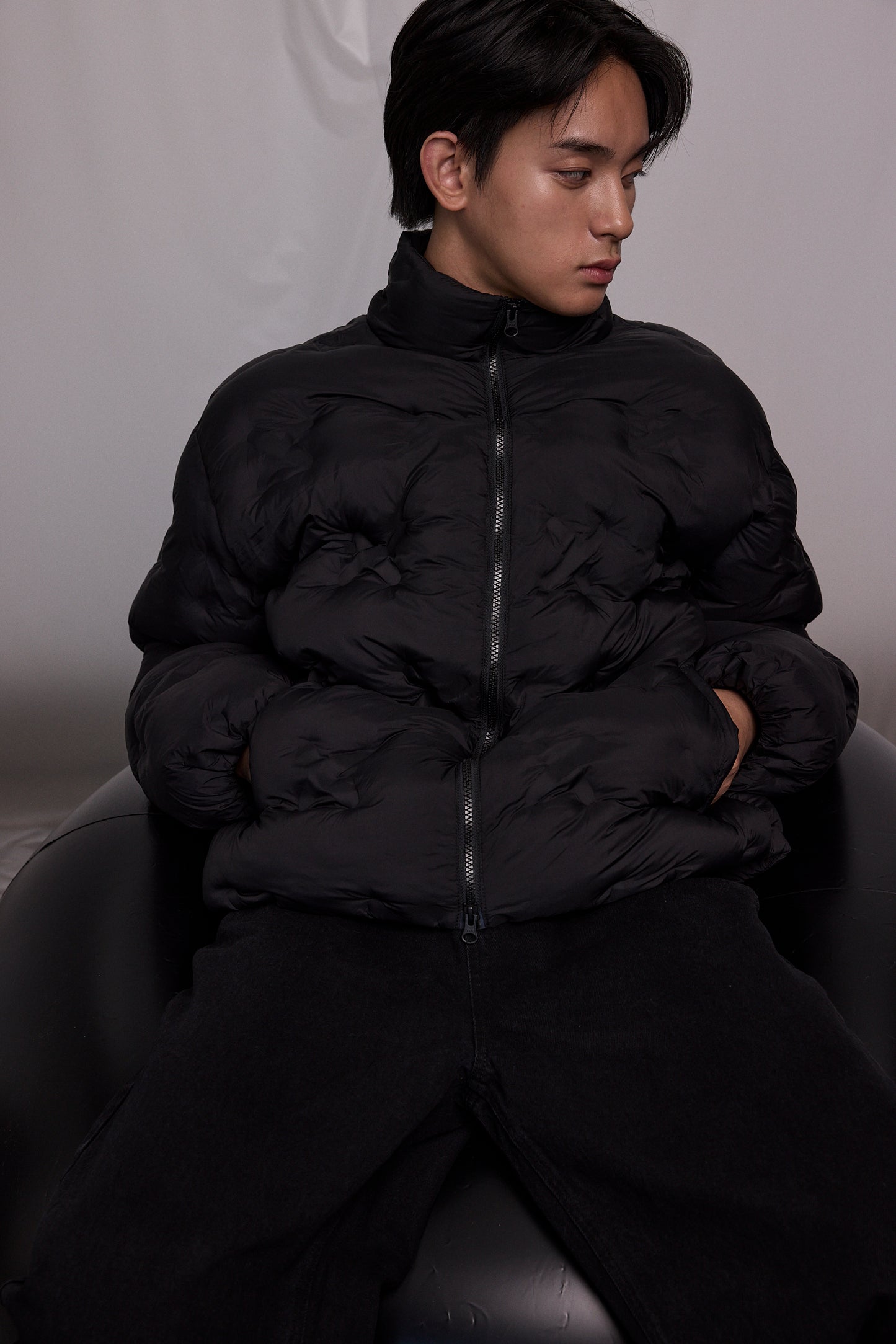 CLOUD DOWN × BOX BAG SET / BLACK