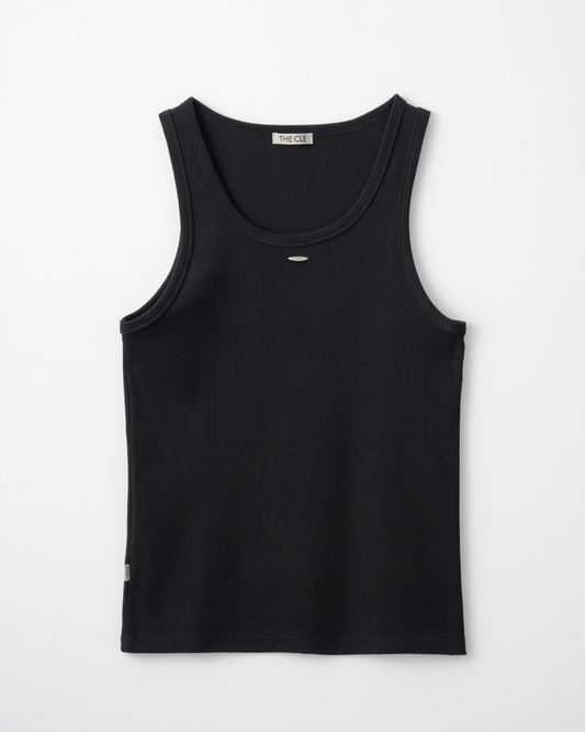 SIGNATURE LOGO TANK TOP / BLACK