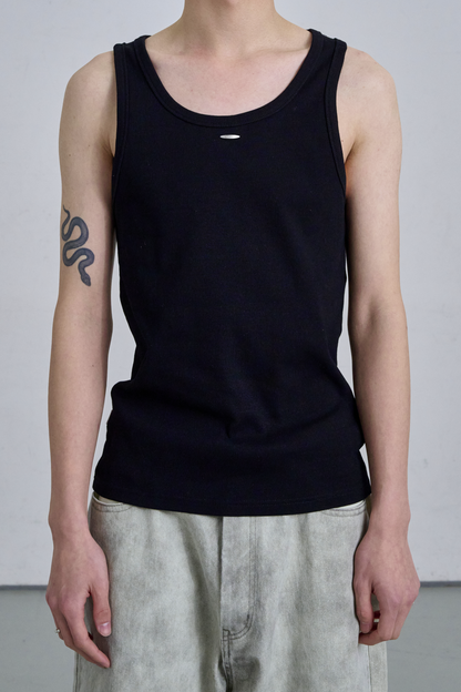 SIGNATURE LOGO TANK TOP / BLACK