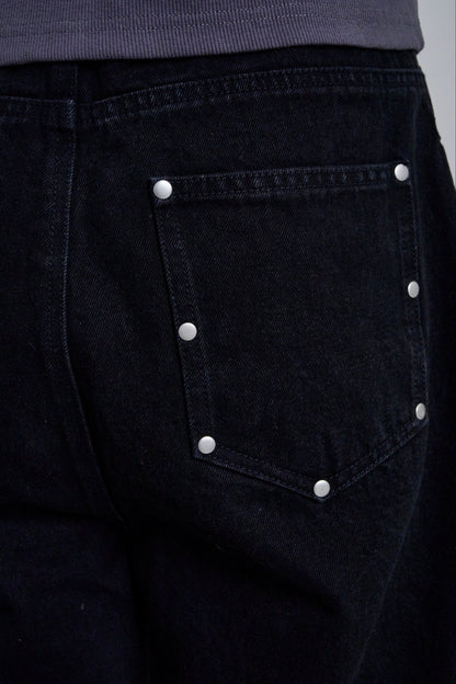 STUDS DENIM / BLACK