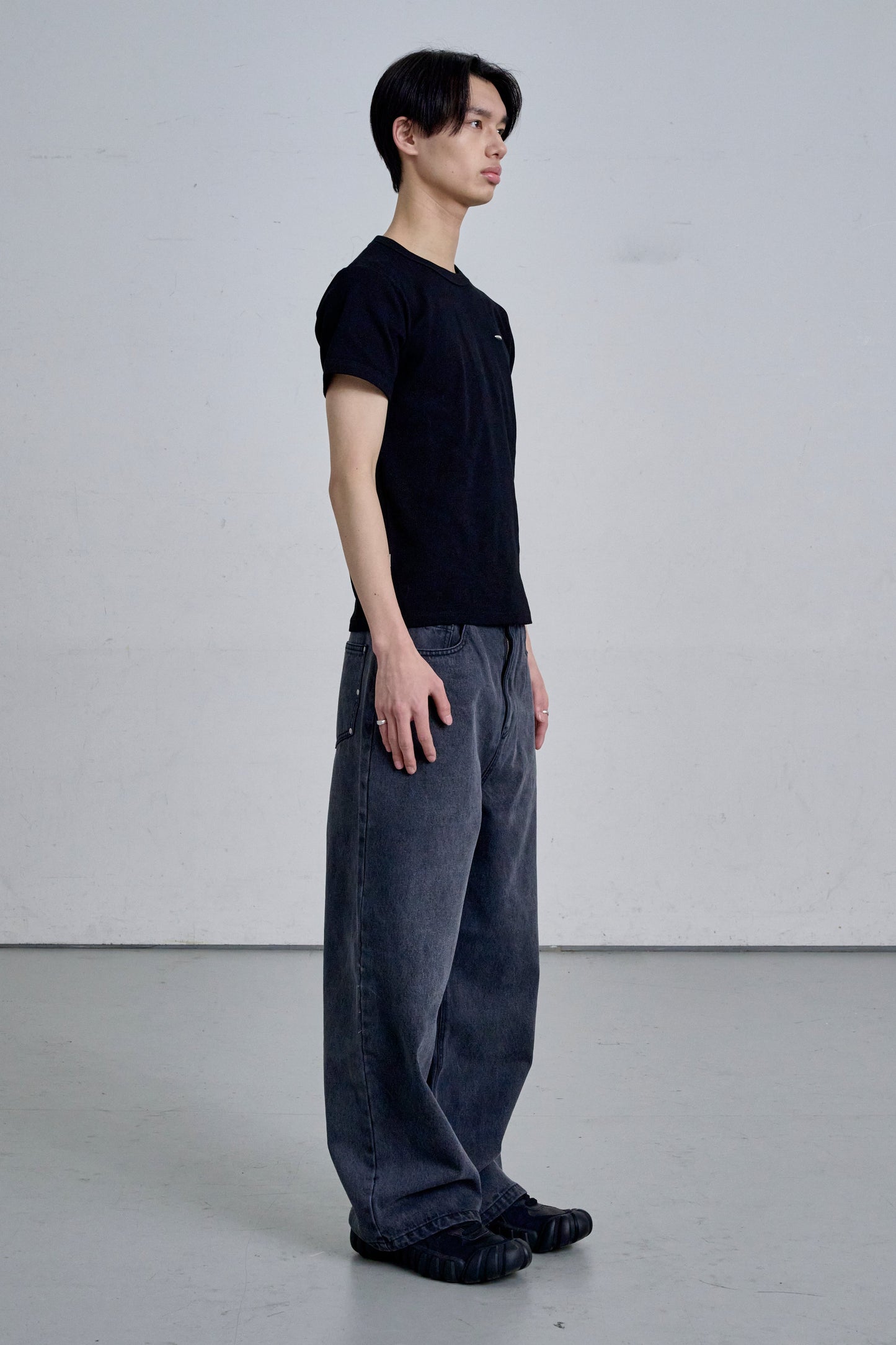 STUDS DENIM / GRAY