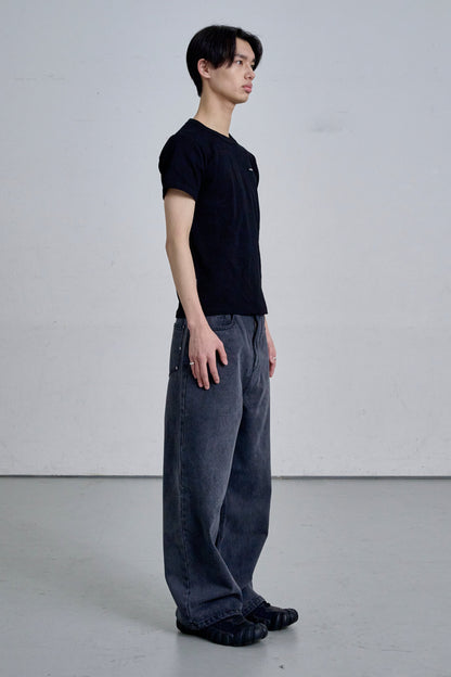 STUDS DENIM / GRAY