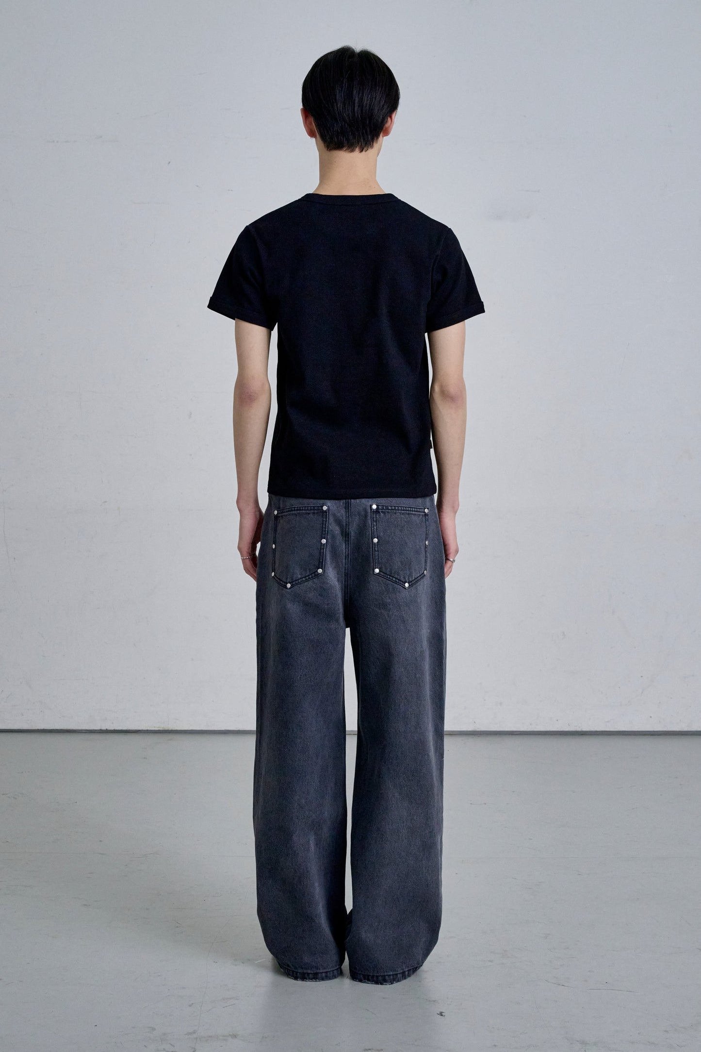 STUDS DENIM / GRAY