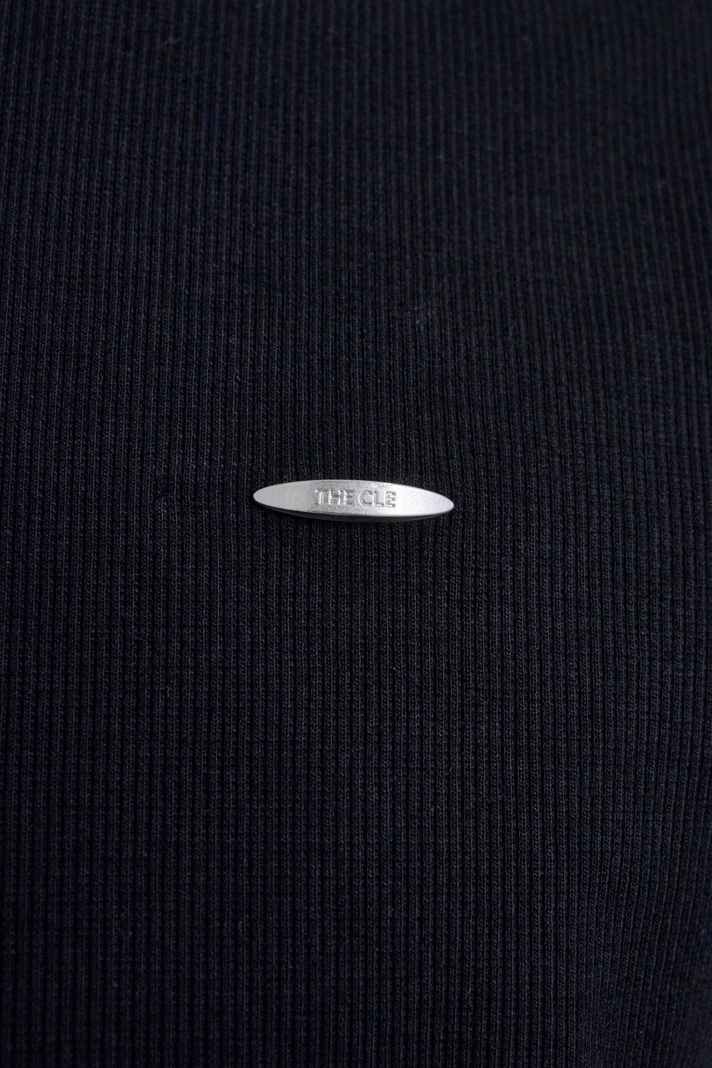 TIGHT RIB T-SHIRTS / BLACK