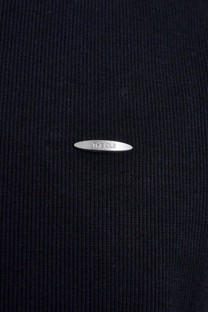 TIGHT RIB T-SHIRTS / BLACK