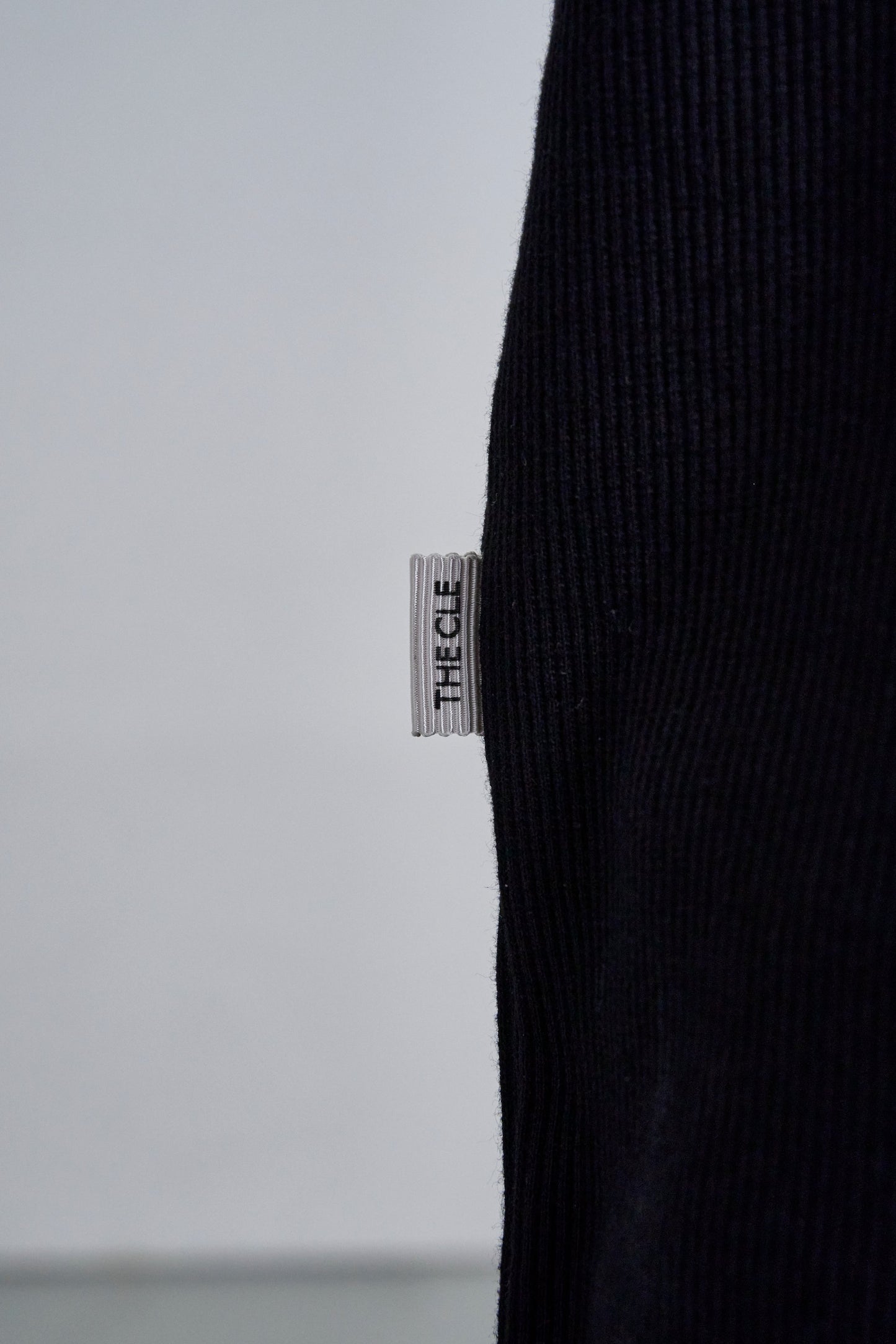 TIGHT RIB T-SHIRTS / BLACK