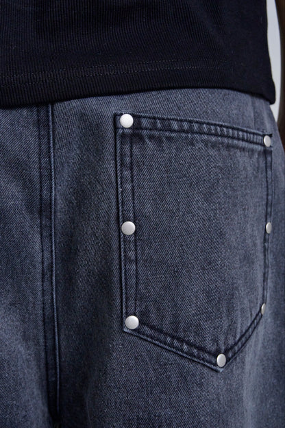 STUDS DENIM / GRAY