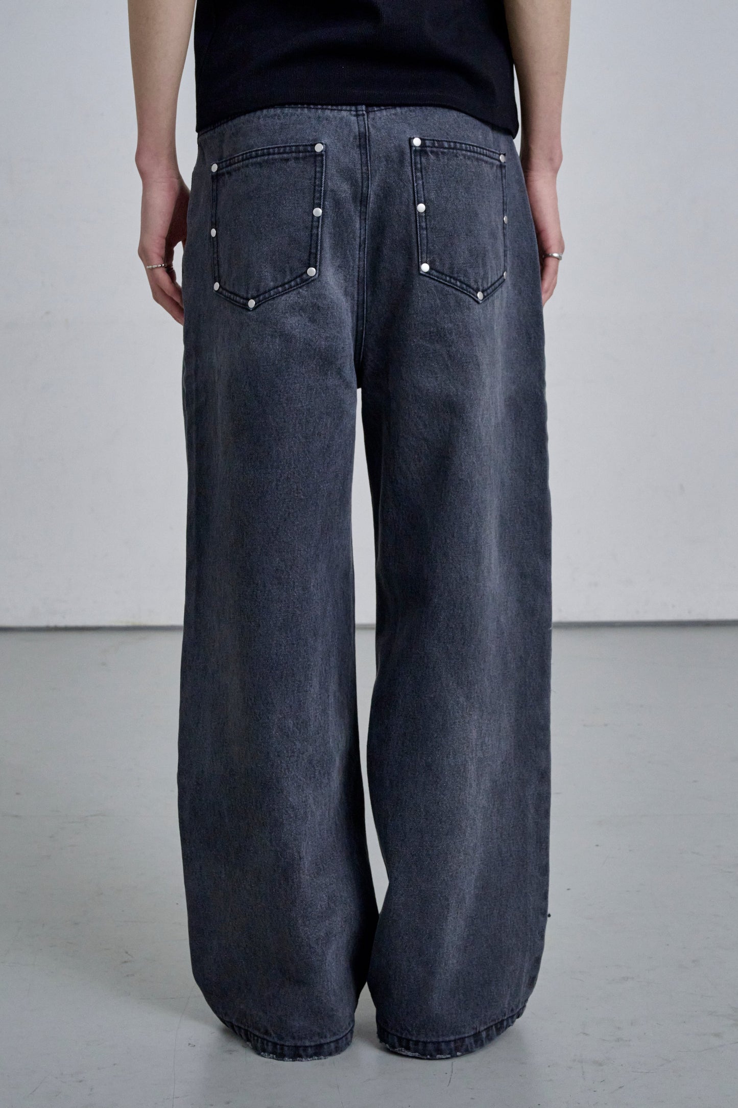 STUDS DENIM / GRAY
