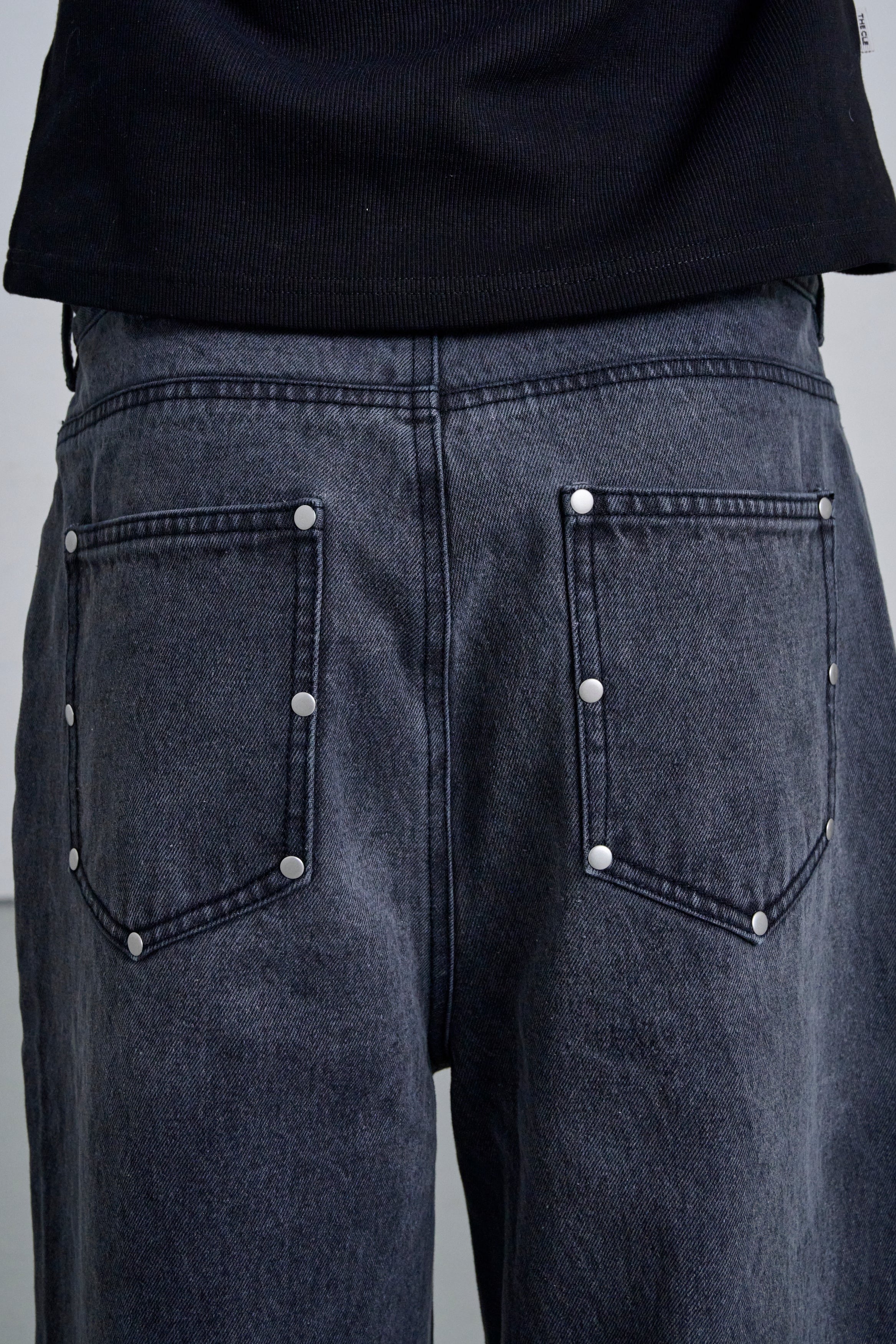 STUDS DENIM / GRAY – THE CLE