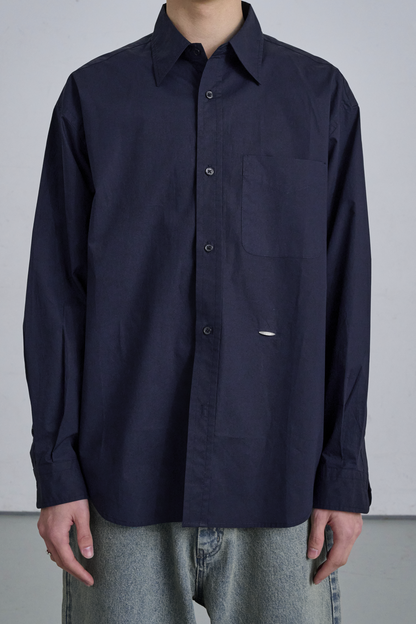 BLUE SHIRT / BLACK