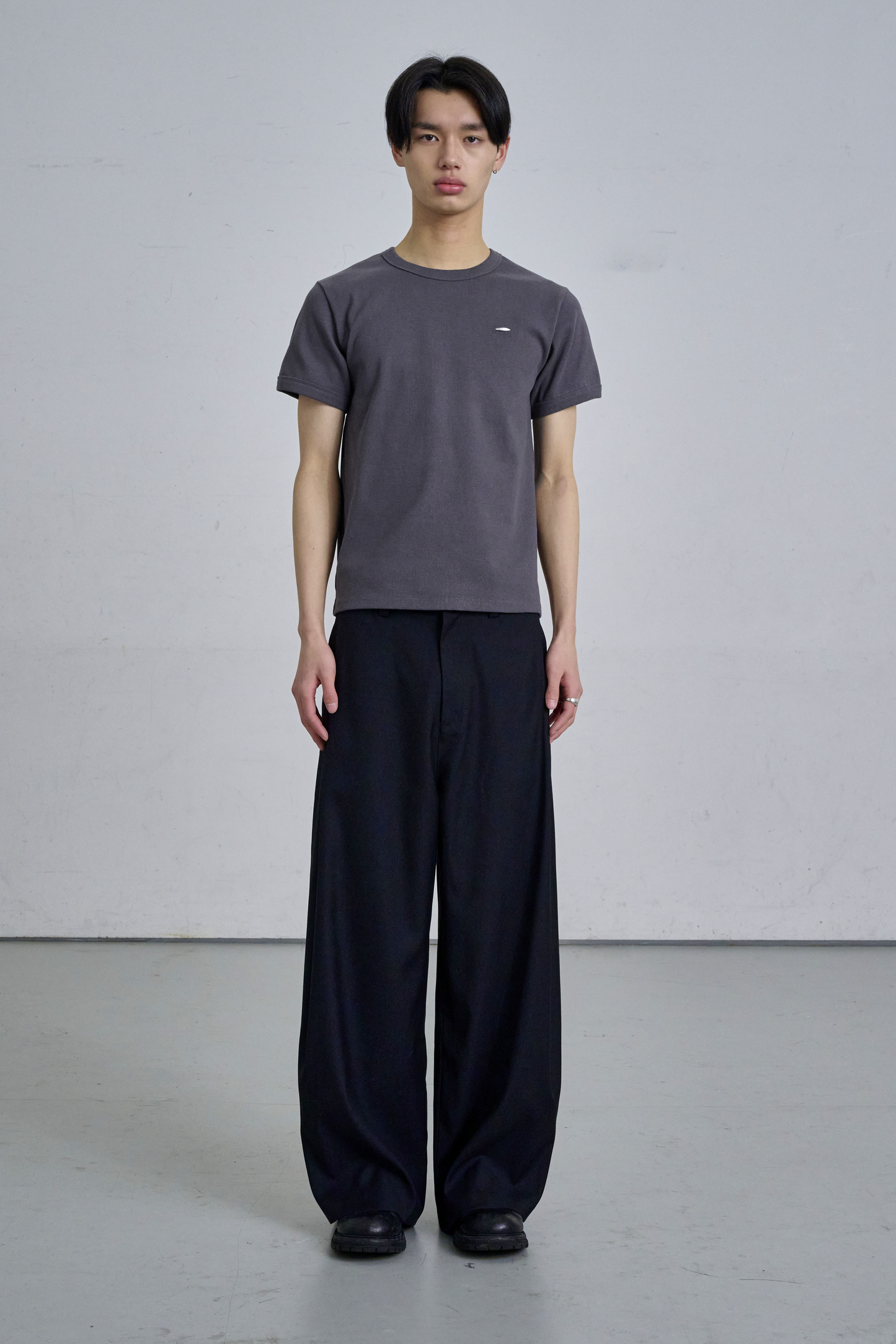 DEEP TUCK SLACKS / BLACK – THE CLE