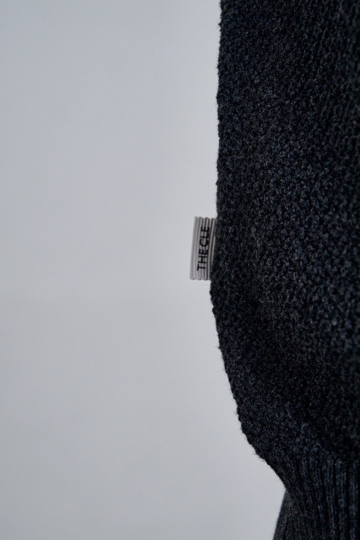 KNIT POLO SHIRT / GRAY