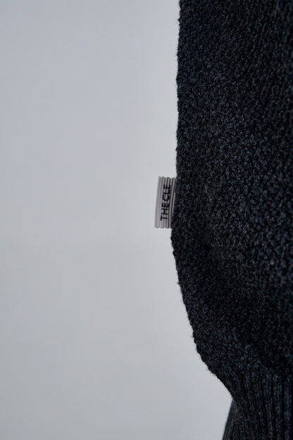 KNIT POLO SHIRT / GRAY