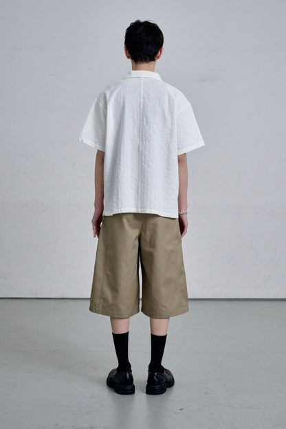 OPEN COLLAR SHIRT / WHITE