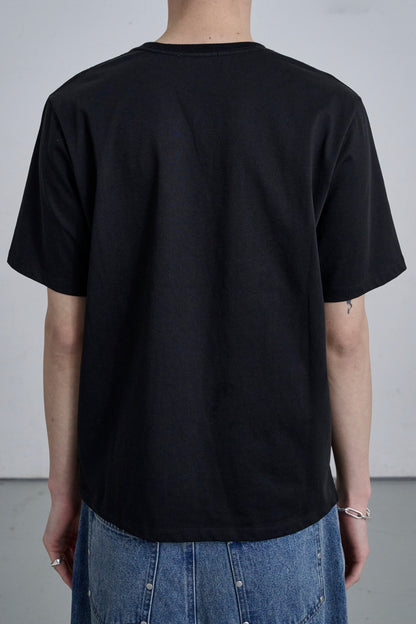 LIGHT WEIGHT T-SHIRT / BLACK