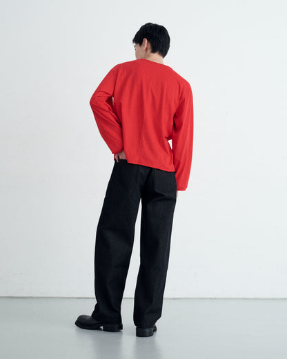 SIGNATURE LONG SLEEVE T-SHIRT / RED