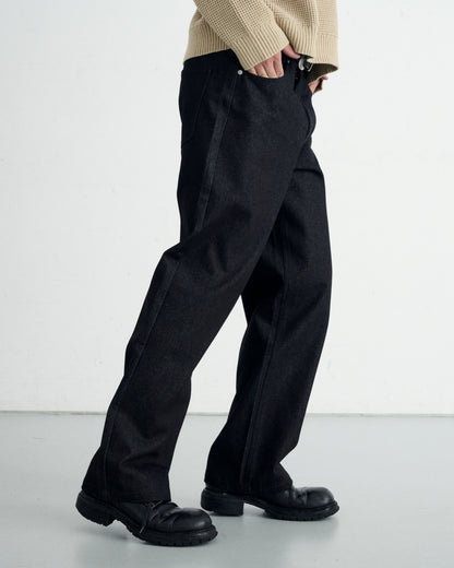 RIGID SLIM DENIM / BLACK