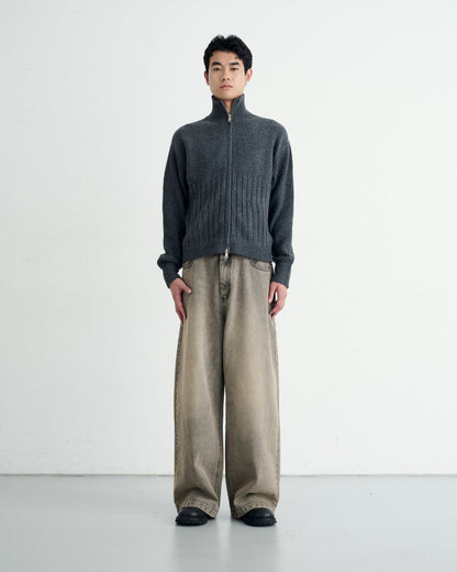 CORE STRAIGHT DENIM / BROWN