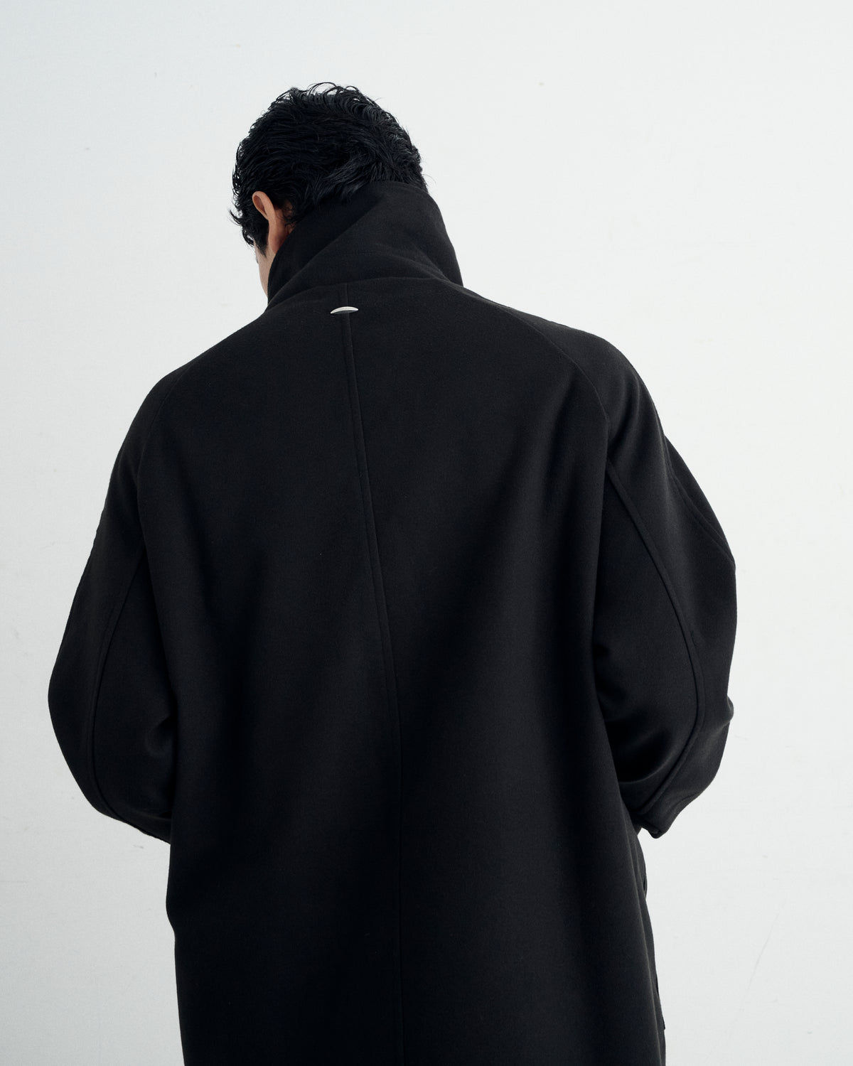 MELTON LONG COAT / BLACK