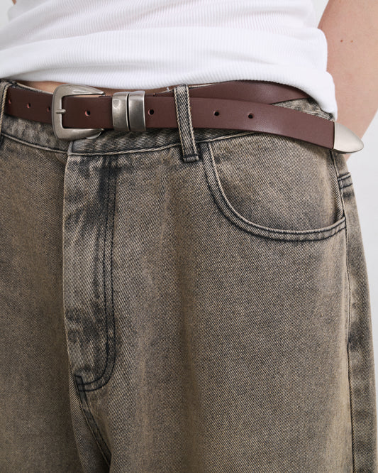 BOLD WESTERN BELT / BROWN
