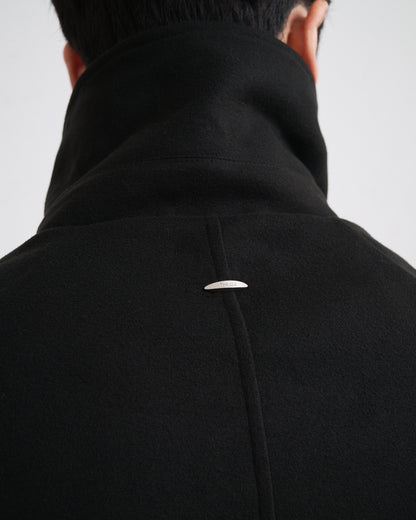 MELTON LONG COAT / BLACK