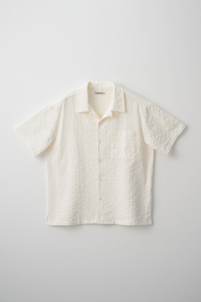 OPEN COLLAR SHIRT / WHITE