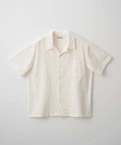 OPEN COLLAR SHIRT / WHITE