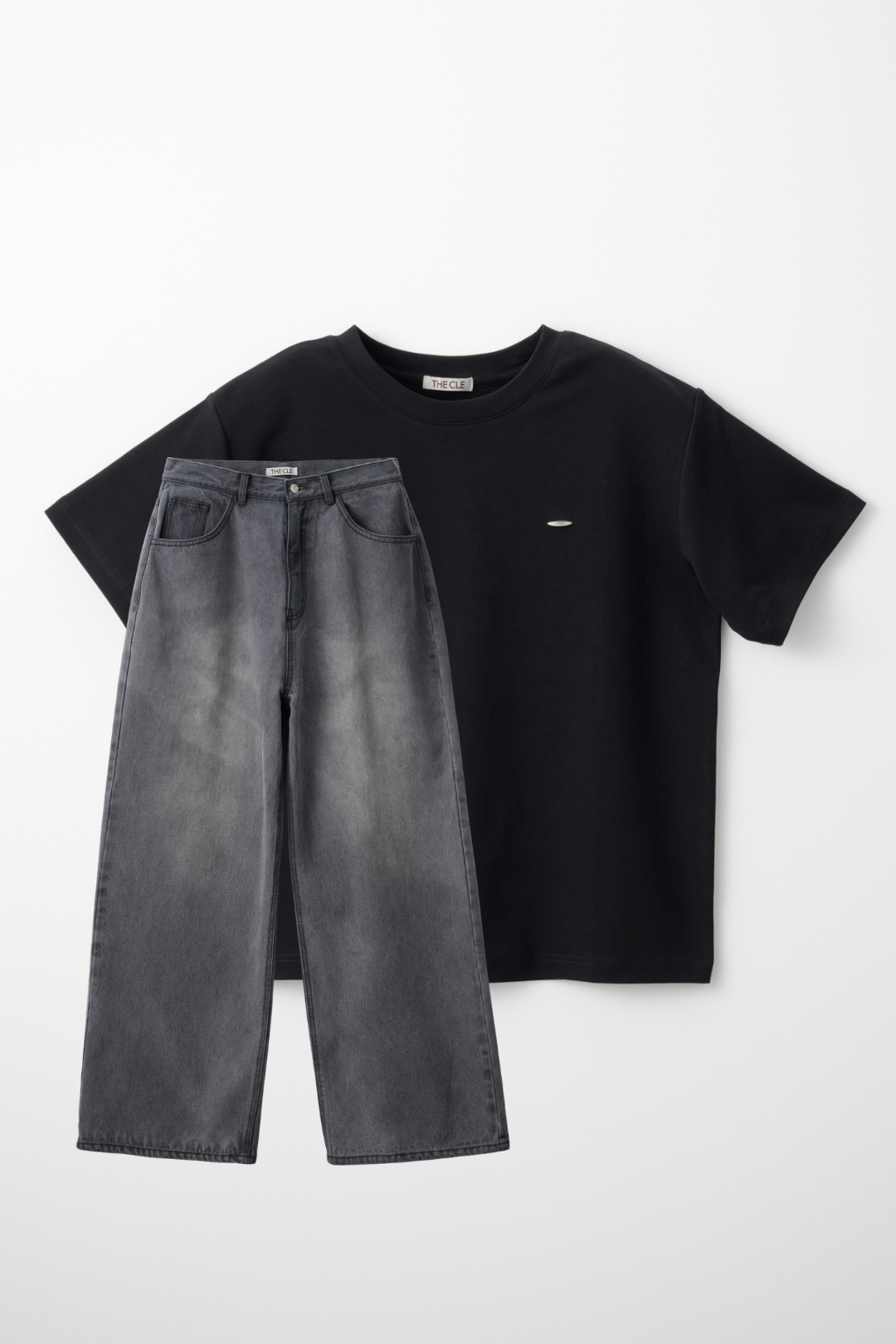 TIGHT T-SHIRTS BLACK × FLOW DENIM