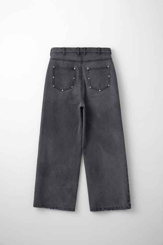 STUDS DENIM / GRAY