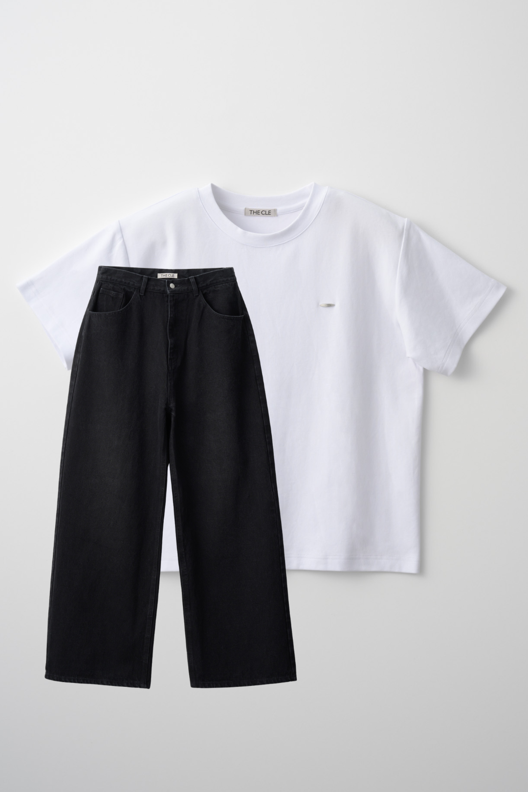 TIGHT T-SHIRTS WHITE × FLOW DENIM