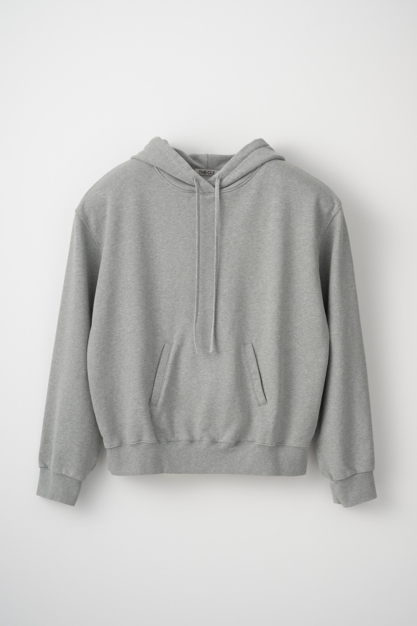 BACK LOGO SWEAT HOODIE / GRAY