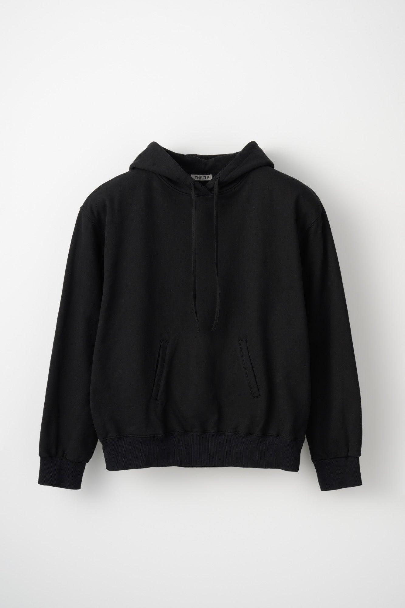BACK LOGO SWEAT HOODIE / BLACK