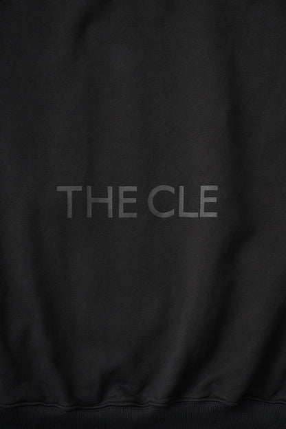 BACK LOGO SWEAT HOODIE / BLACK