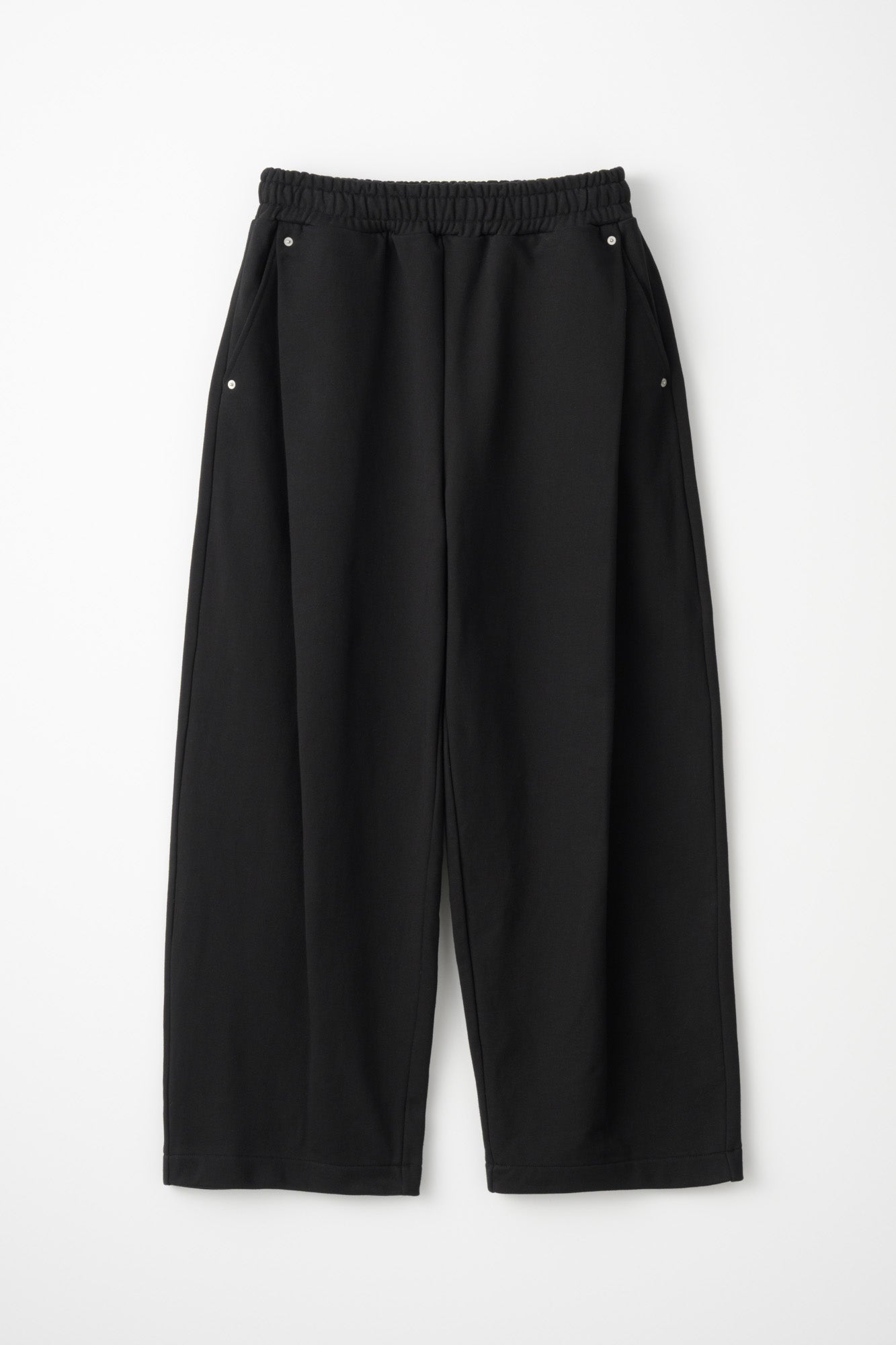 DEEP TUCK SWEAT PANTS / BLACK