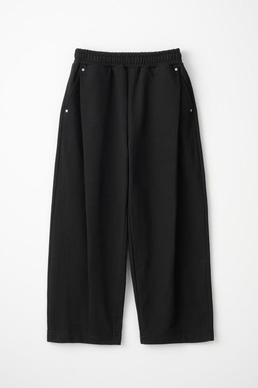 DEEP TUCK SWEAT PANTS / BLACK